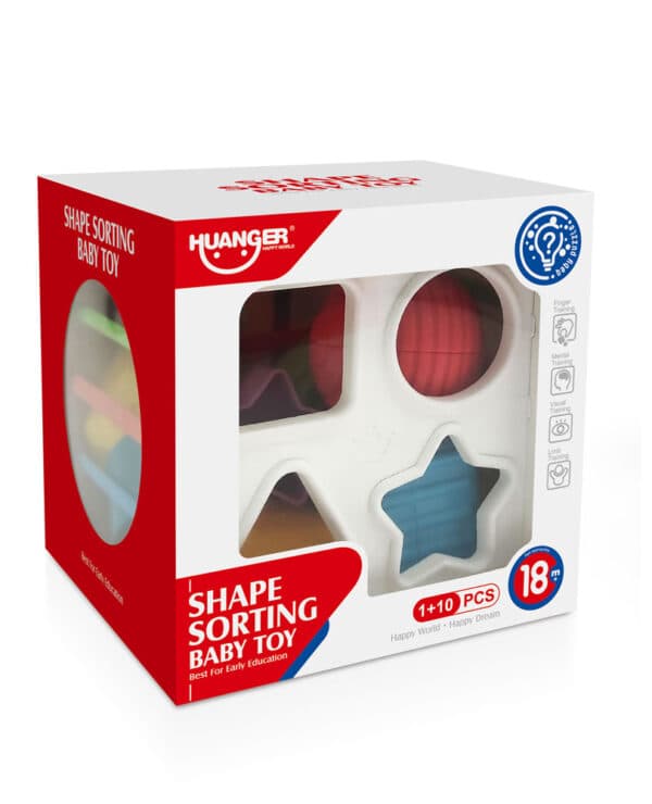 Kocka sa oblicima za slaganje HUANGER (18M+)