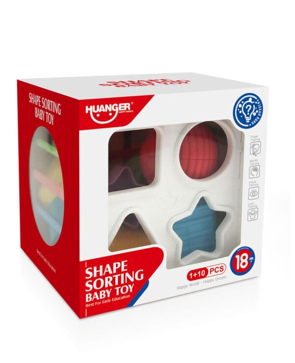 Kocka sa oblicima za slaganje HUANGER (18M+)